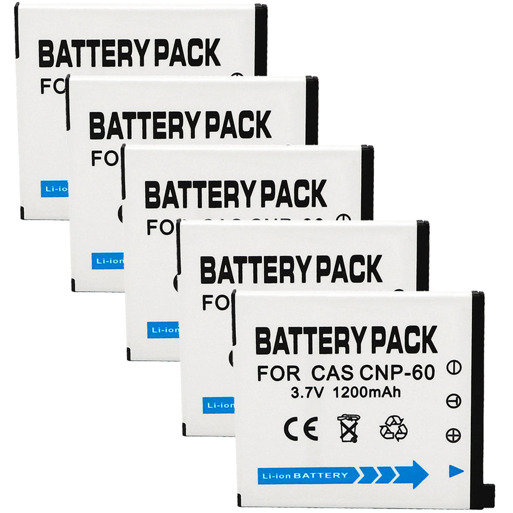 For Casio CNP60 NP-60 NP60  Battery EX-FS10 EX-S10 EX-S12 EX-Z9 EX-Z19 1200mAh Camera Batteries