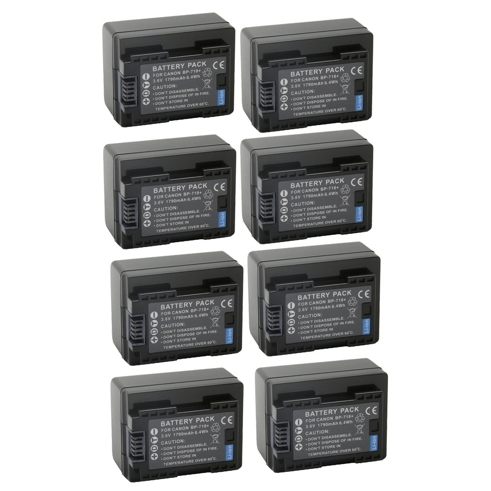 For Canon BP-718 Battery VIXIA HF M50 HFM52 HFR32 1790mAh Camera Batteries