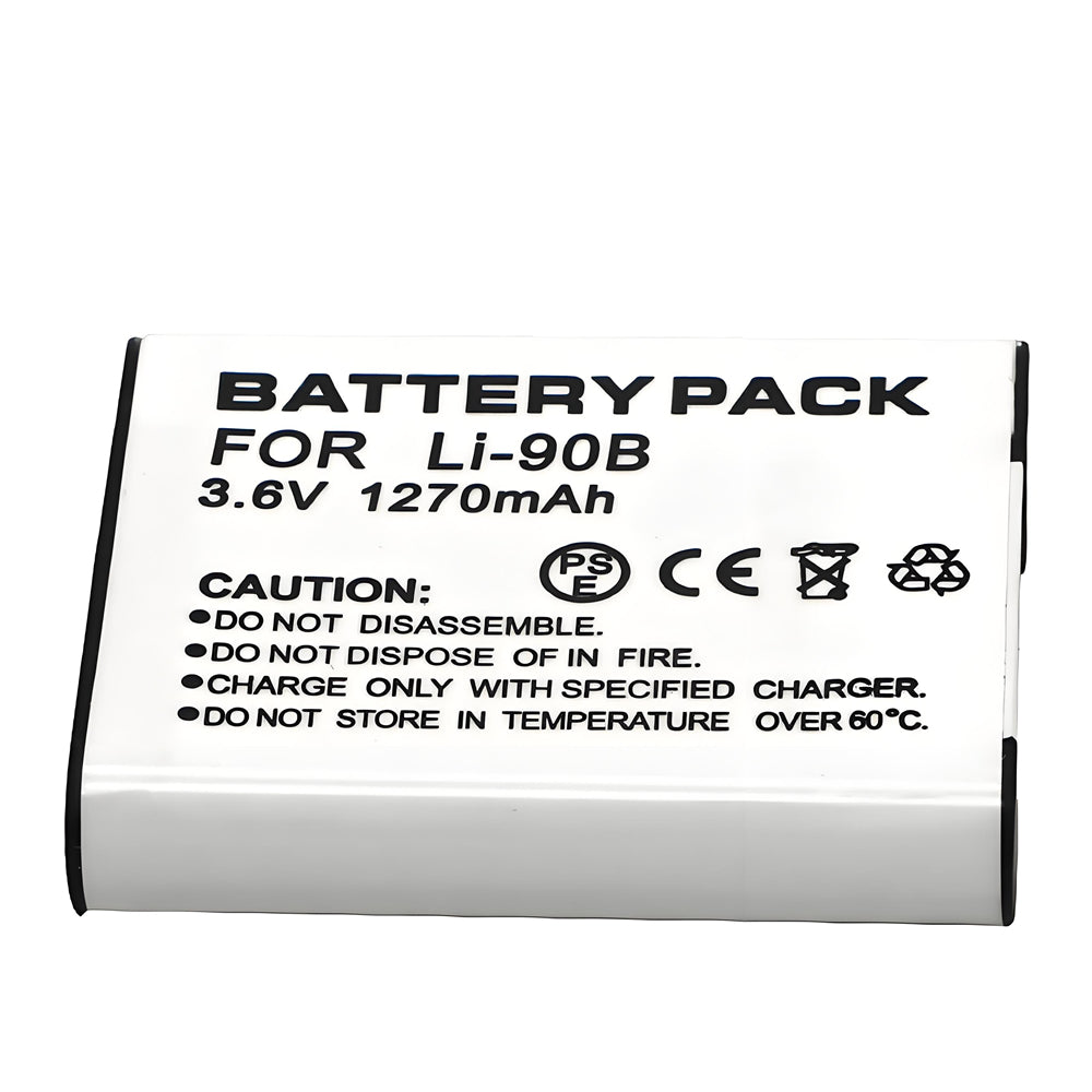 For Olympus LI-92B 90B Battery Tough TG-6 1270mAh Batteries