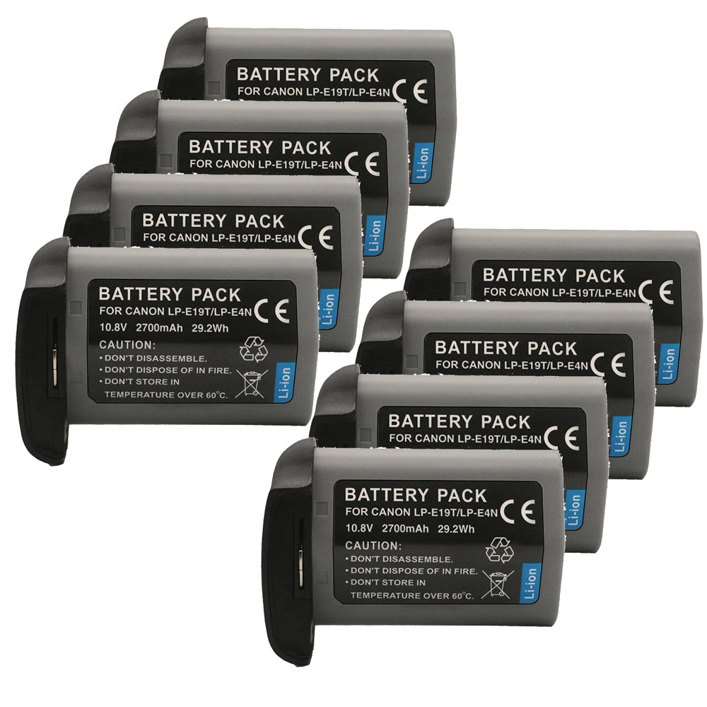 For Canon LP-E19 LPE19 LP-E4 Battery EOS 1D C EOS 1D X Mark II 2700mAh Camera Batteries