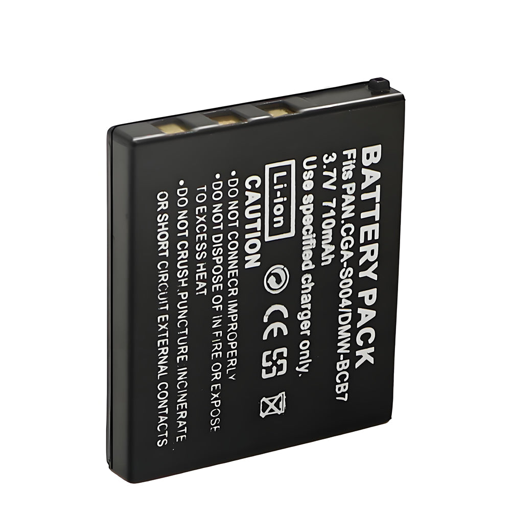 For Panasonic CGA-S004 Compatible Battery Fujifilm NP-40, NP-40N, CGA-S004A, CGA-S004E, CGR-S001B, DMW-BCB7, Kodak KLIC-7005, Samsung SLB-0737, SLB-0837, Sanyo NP-40 710mAh Camera Batteries