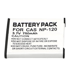 For Casio CNP120 Battery Exilim EX-S200 EX-S300 EX-Z31 750mAh Digital Camera Batteries