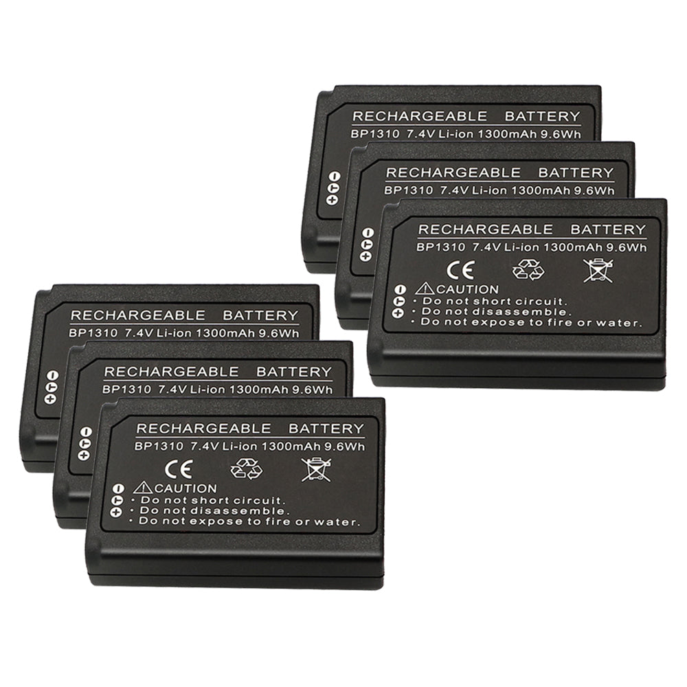 For Samsung BP1310 BP-1310 BP-1310EP, ED-BP1310 EDBP1310 Battery NX5, NX10, NX11, NX20, NX100 1300 MAh Camera Batteries