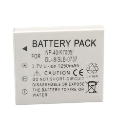 Battery for Pentax D-LI8, D-LI85, D-L18 and Pentax Optio A10, A20, A30, A36, A40, E65, L20, S, S4, S4i, S5i, S5n, S5z, S6, S7, SV, SVi, T10, T20, W10, W20, WP, WPi, X