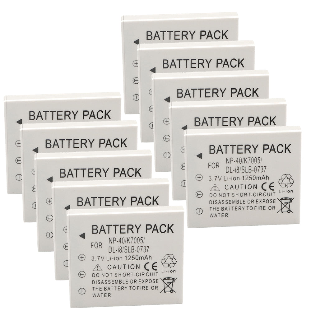 For Fujifilm FNP-40, NP-40N, CGA-S004, Battery, DMW-BCB7, KLIC-7005 1250mAh Camera Batteries