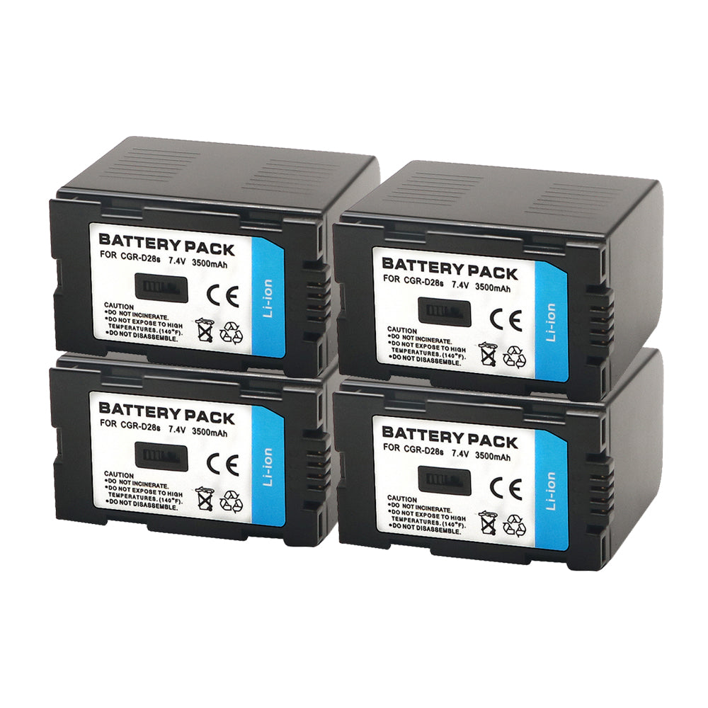 For Panasonic GGR-D28S/D320 Battery D08S CGR-D14 CGR-D28 D28S, CGR-D120 CGR-D210 CGR-D220 CGR-D320 & Panasonic AG Series 3500mAh Camera Batteries