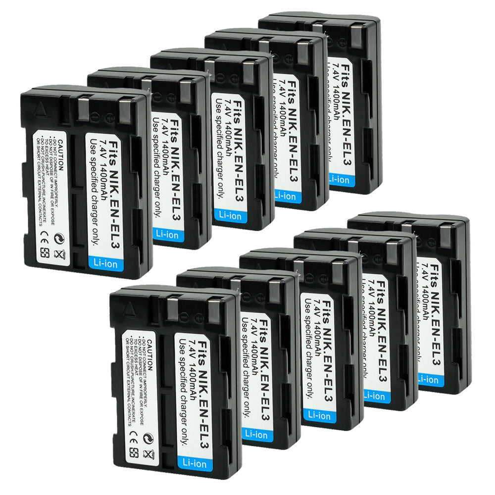 For Nikon EN-EL3 EL3A Battery Nikon D50 D70 D70s D100 1400mAh Camera Batteries