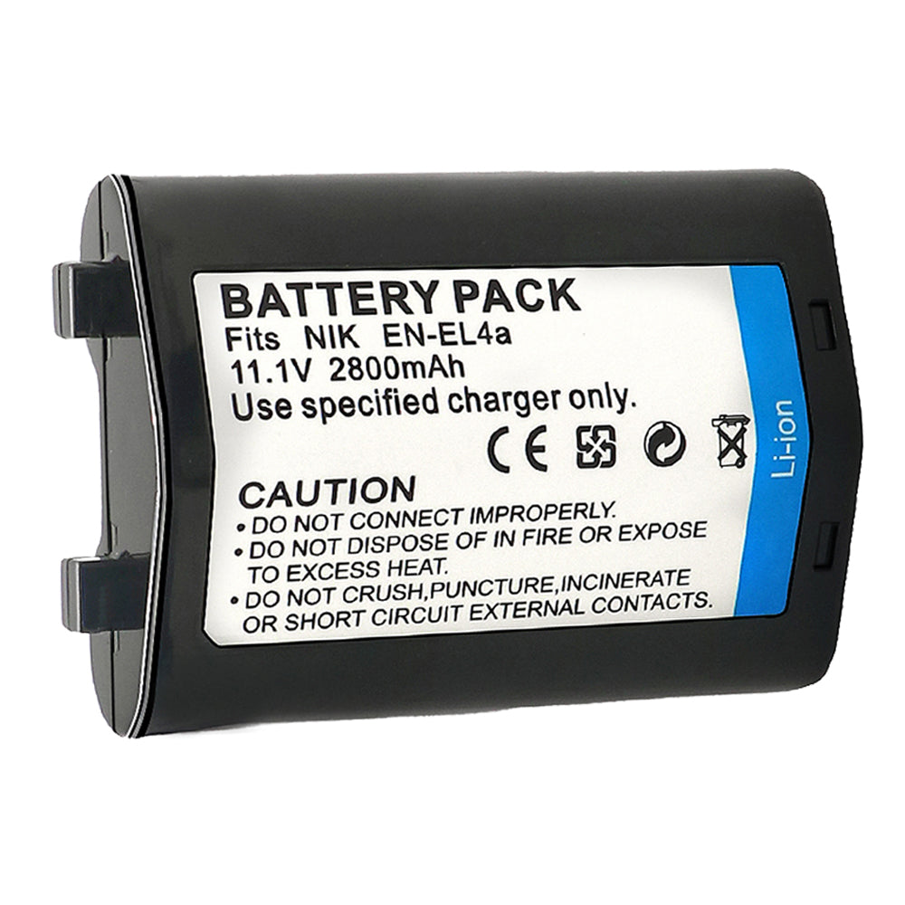 For Nikon EN-EL4 Battery Nikon D2 D2H D2Hs D2X D2Xs D3 2800mAh Camera Batteries