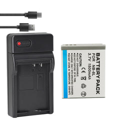 NB-6LH Upgraded 2 Pack NB-6L Battery + Charger  Compatible with Canon Powershot S120 SX510 HS SX280 HS SX500 Is SX700 D20 S90 D30 ELPH 500 SX270 SX240 SX520 Cameras