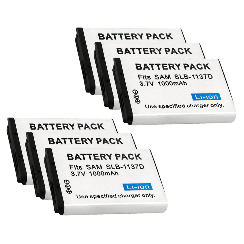 For Samsung SLB-1137D Battery I80, I85, I100, NV11, NV24HD, NV30, NV40, NV100HD 1000mAh Camera Batteries