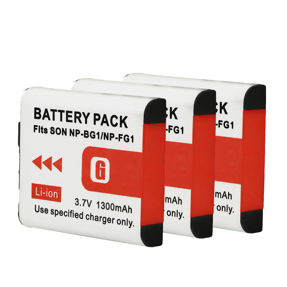 For Sony NP-BG1/NP-FG1 Battery Cyber-shot DSC-H3 H7 H9 1300mAh Camera Batteries