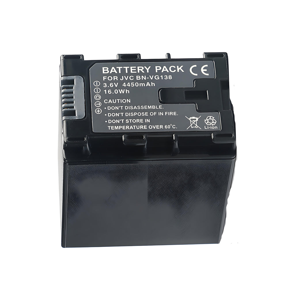 For JVC Camera Battery BN-VG138 3.6V 4450mAh Batteries
