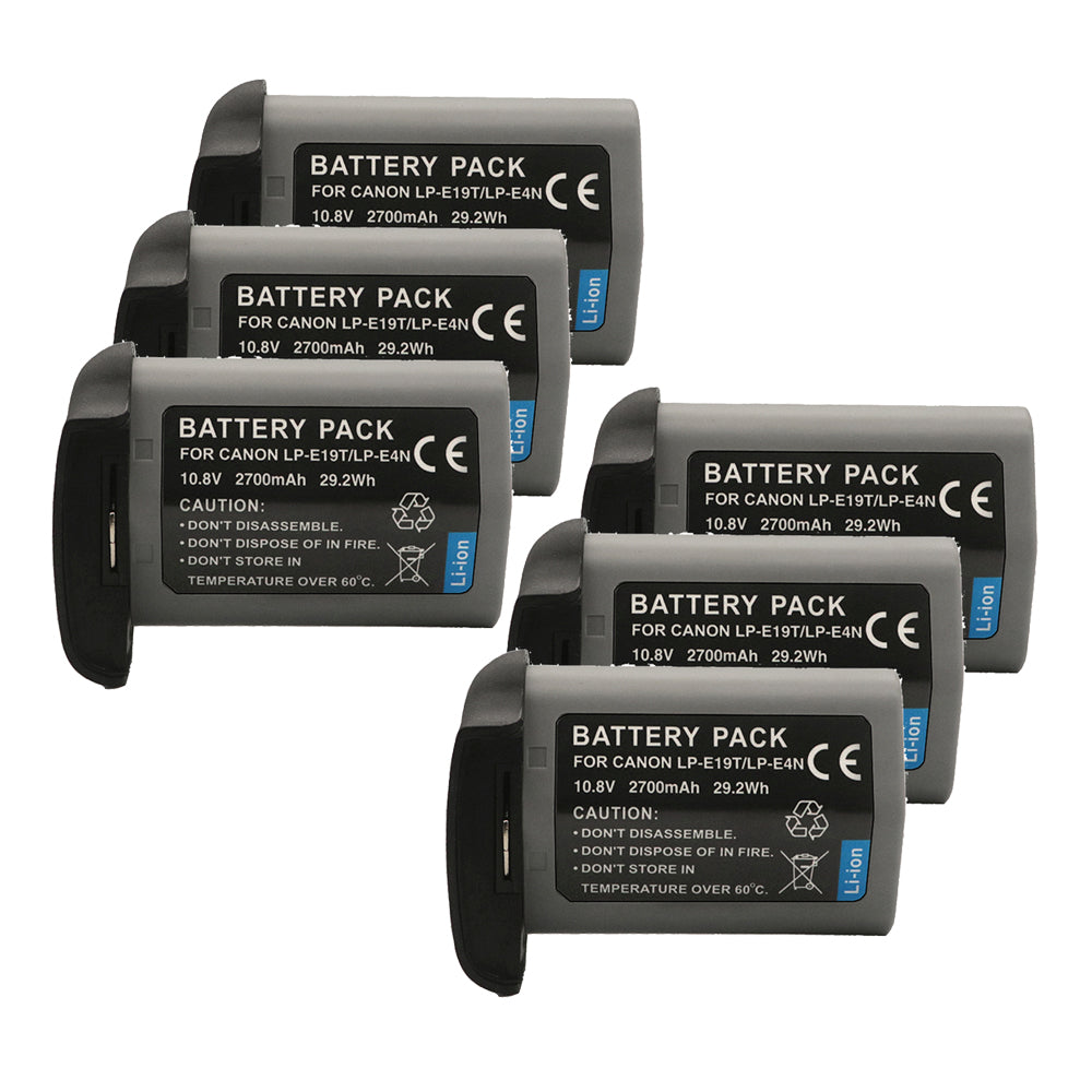 For Canon LP-E4N LP-E19 US 5751B002 Battery EOS 1D C, 1D X Mark II 2700mAh Camera Batteries