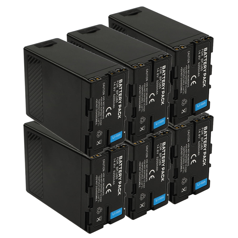 For Sony BP-U65 Battery PMW-200 PMW-300 PMW-EX1 PMW-EX3 PMW-EX1R 5200mAh Camera Batteries