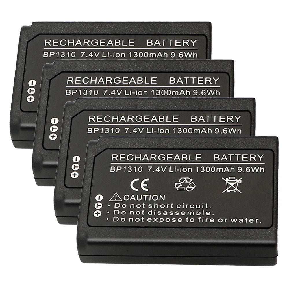 For Samsung BP1310 BP-1310 BP-1310EP, ED-BP1310 EDBP1310 Battery NX5, NX10, NX11, NX20, NX100 1300 MAh Camera Batteries