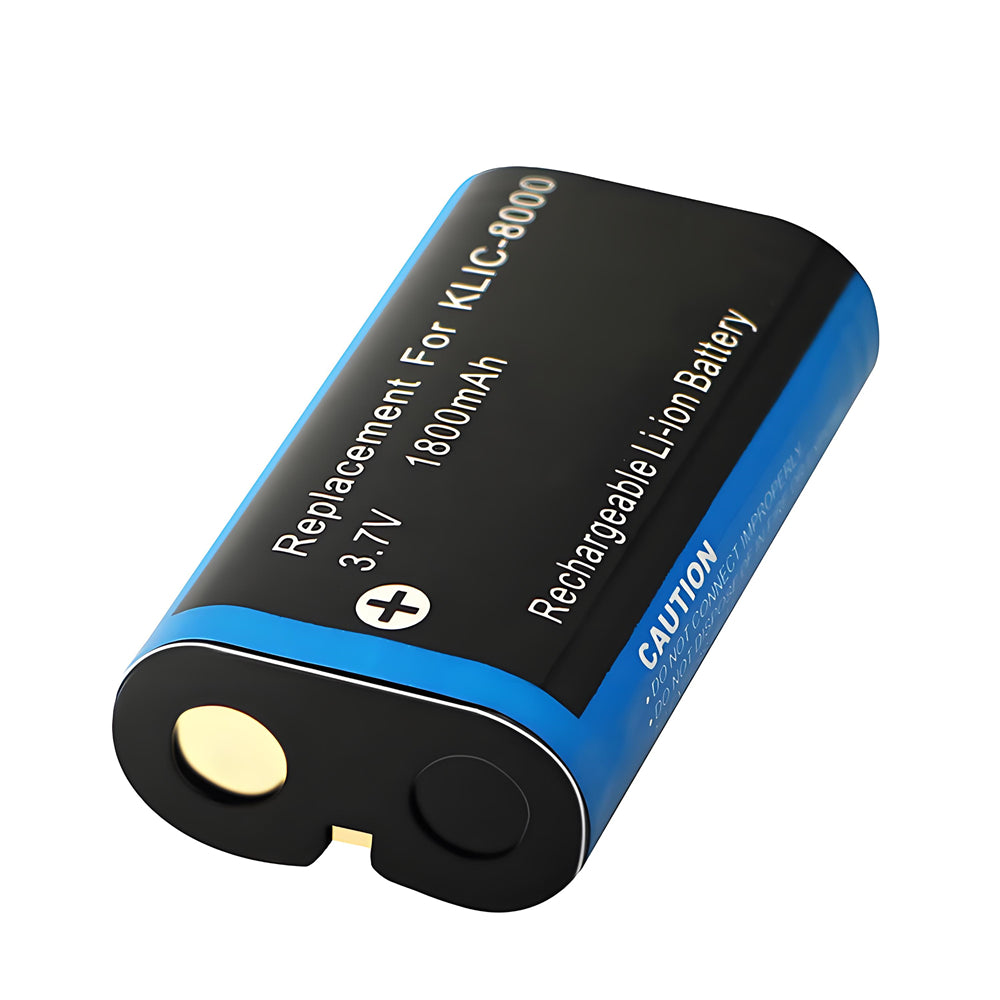 For Kodak Camera Battery KLIC-8000 K8000 3.7V 1800mAh Batteries