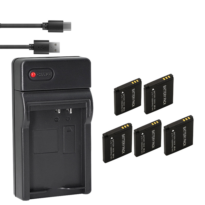 Battery (1-Pack) for Canon NB-8L and Charger CB-2LAE Work with Canon PowerShot A2200, A3000 Is, A3100 Is, A3200 Is, A3300 Is Cameras