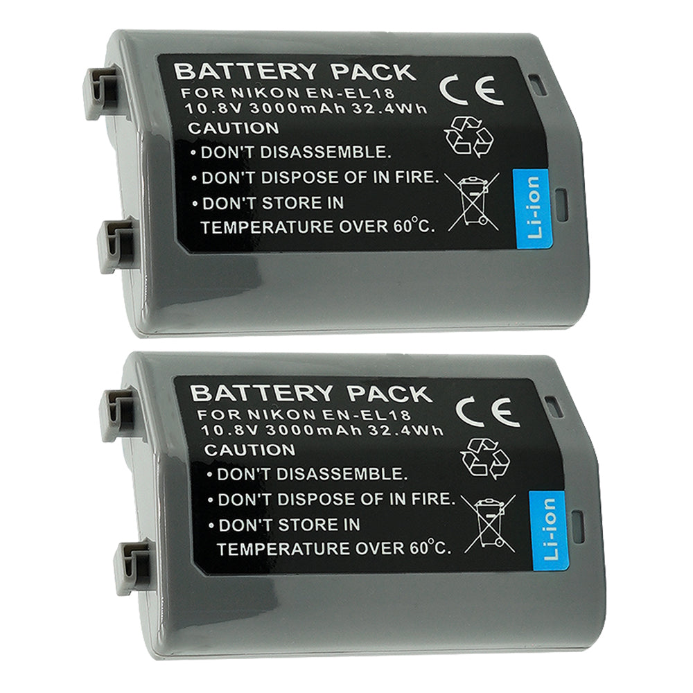 For Nikon EN-EL18, EN-EL18a, EN-EL18b, EN-EL18c Battery Nikon D4, D4S, D5, D6, D850 3000mAh Camera Batteries