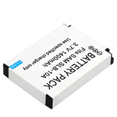 For Samsung SLB-10A Battery ES50 ES55 ES60 EX2F HMX-U10 HMX-U20 HZ10W HZ15W IT100 1400mAh Camera Batteries