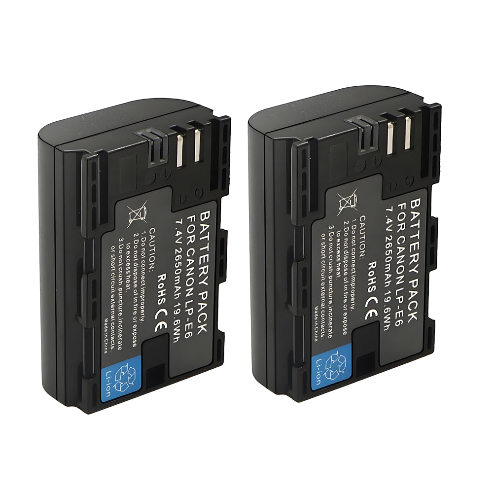 For Canon LP-E6 LPE6 Battery EOS 5DS 6D 60D 2650mAh Camera Batteries