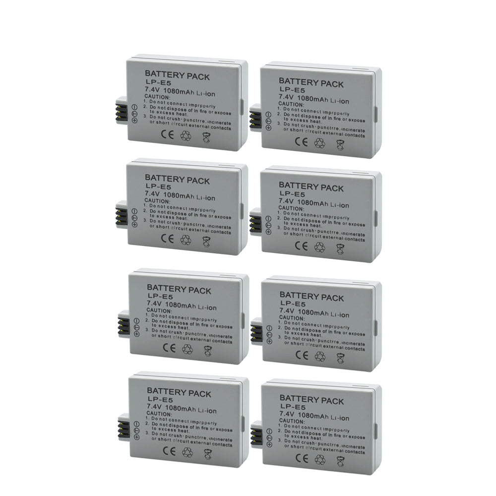 For Canon LP-E5 LPE5 Battery EOS Rebel XSi EOS 450D 1080mAh Camera Batteries