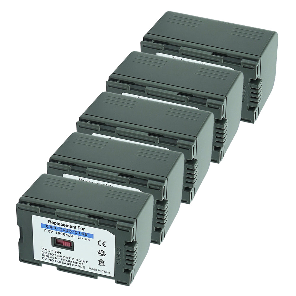 For Panasonic D16S/D220 CGR-D28 Battery  Cga Cgr-d08 D16 D08s D16s D28s 1900mAh Camera Batteries