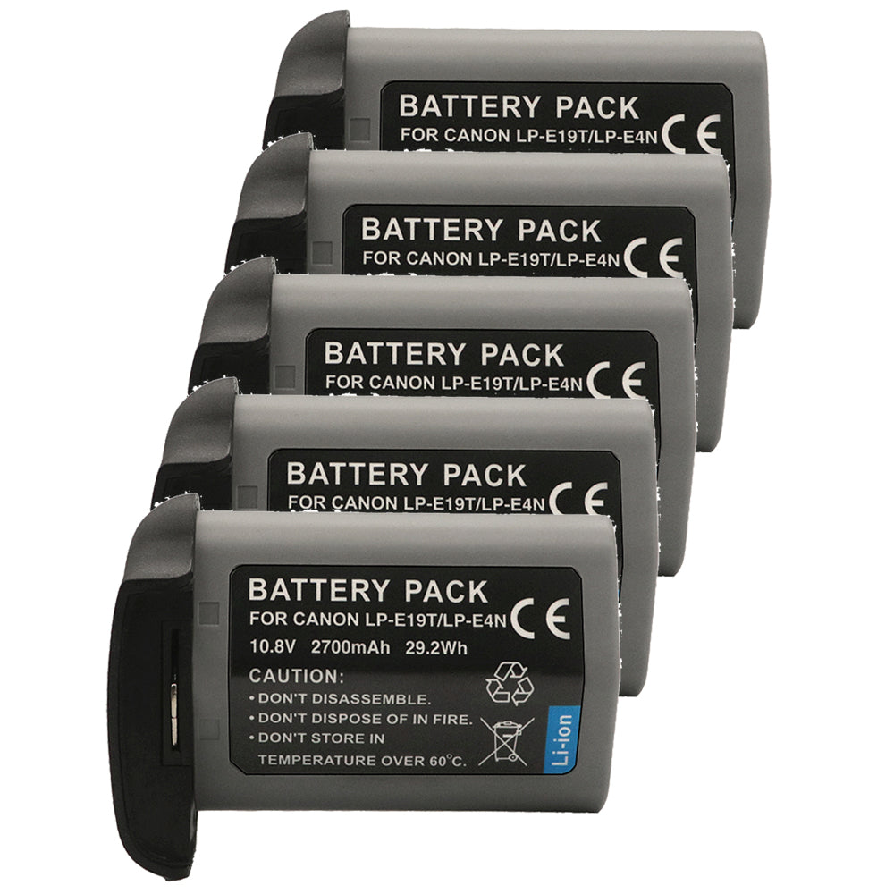 For Canon LP-E4N LP-E19 US 5751B002 Battery EOS 1D C, 1D X Mark II 2700mAh Camera Batteries