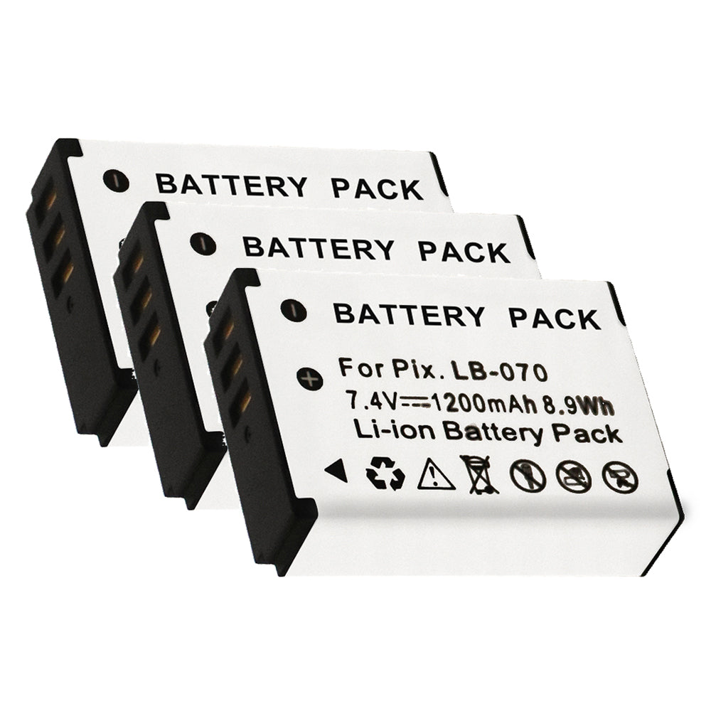 For Kodak Camera Battery LB-070 7.4V 1200mAh Batteries