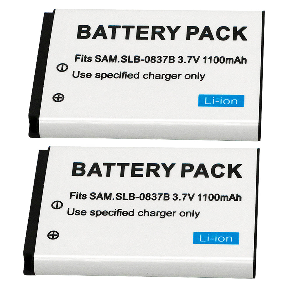For Samsung SLB-0837B Battery Digimax SL201,L70,L70B, L83T, L85T,L201,L301 1100 MAh Camera Batteries