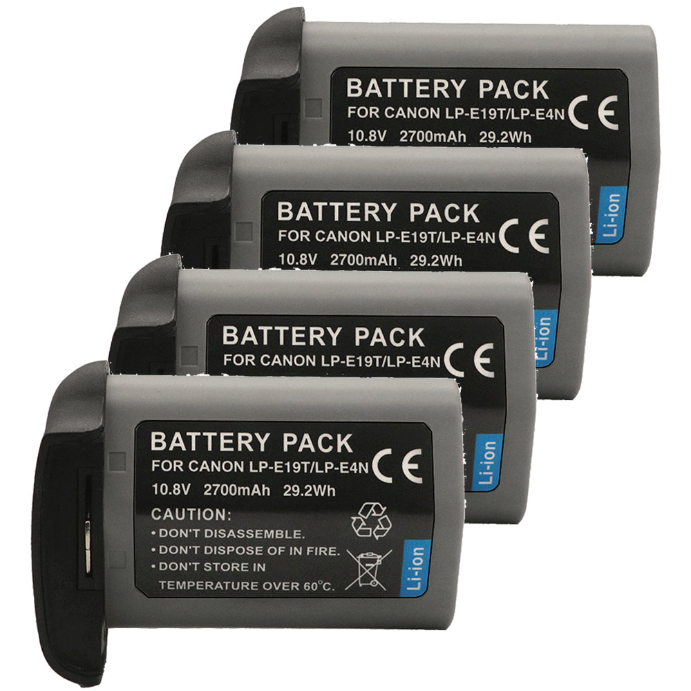 For Canon LP-E4N LP-E19 US 5751B002 Battery EOS 1D C, 1D X Mark II 2700mAh Camera Batteries