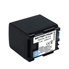 For Canon BP-819 Battery FS10, FS11, VIXIA HF G10 M30 2400mAh Camera Batteries