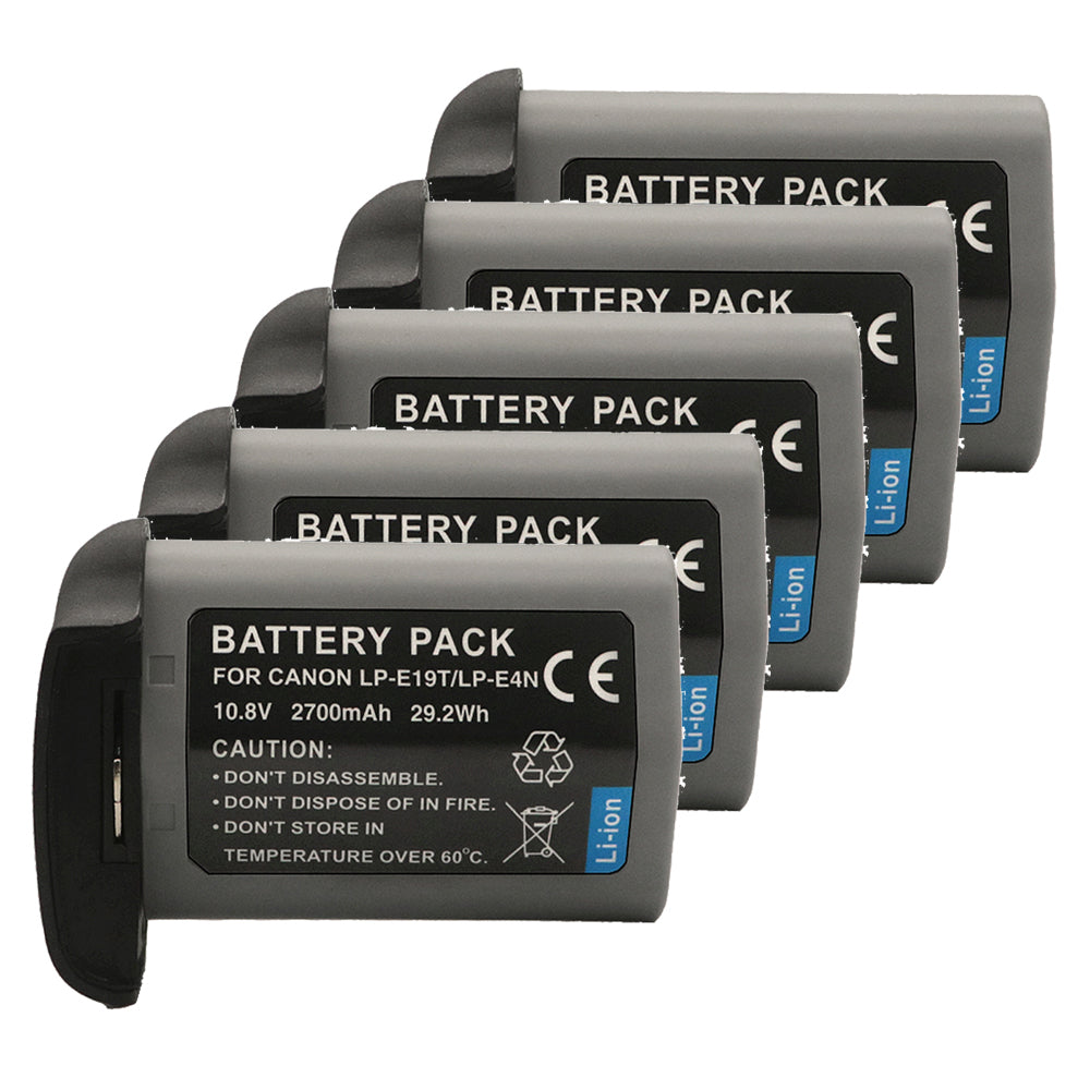For Canon LP-E19 LPE19 LP-E4 Battery EOS 1D C EOS 1D X Mark II 2700mAh Camera Batteries