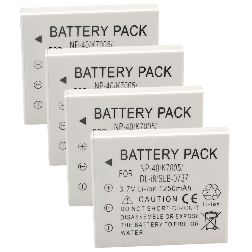 For Sanyo Camera Battery NP-40 3.7V 1250mAh Batteries