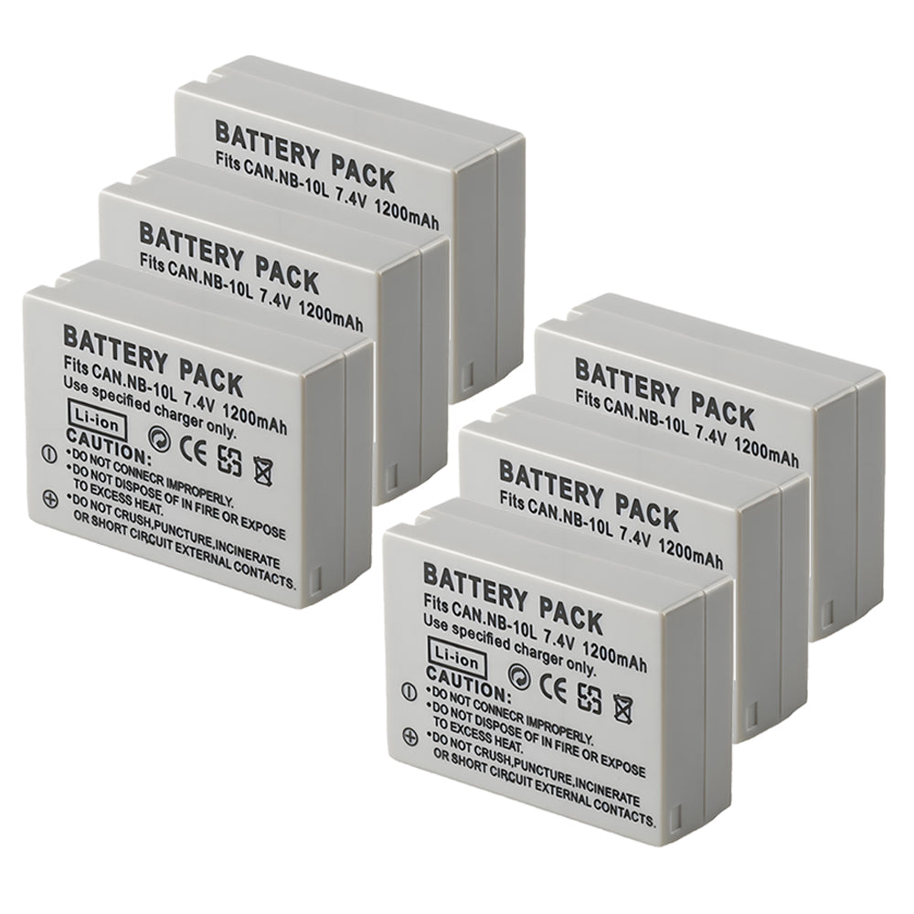 For Canon NB-10L NB10LH Battery PowerShot G1 X G15 1200mAh Camera Batteries