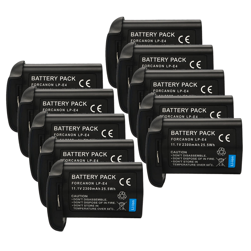 For Canon LP-E4 US 5751B002 Battery EOS 1D C, 1D X Mark II 2300mAh Camera Batteries