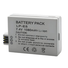 For Canon LP-E5 LPE5 Battery EOS Rebel XSi EOS 450D 1080mAh Camera Batteries