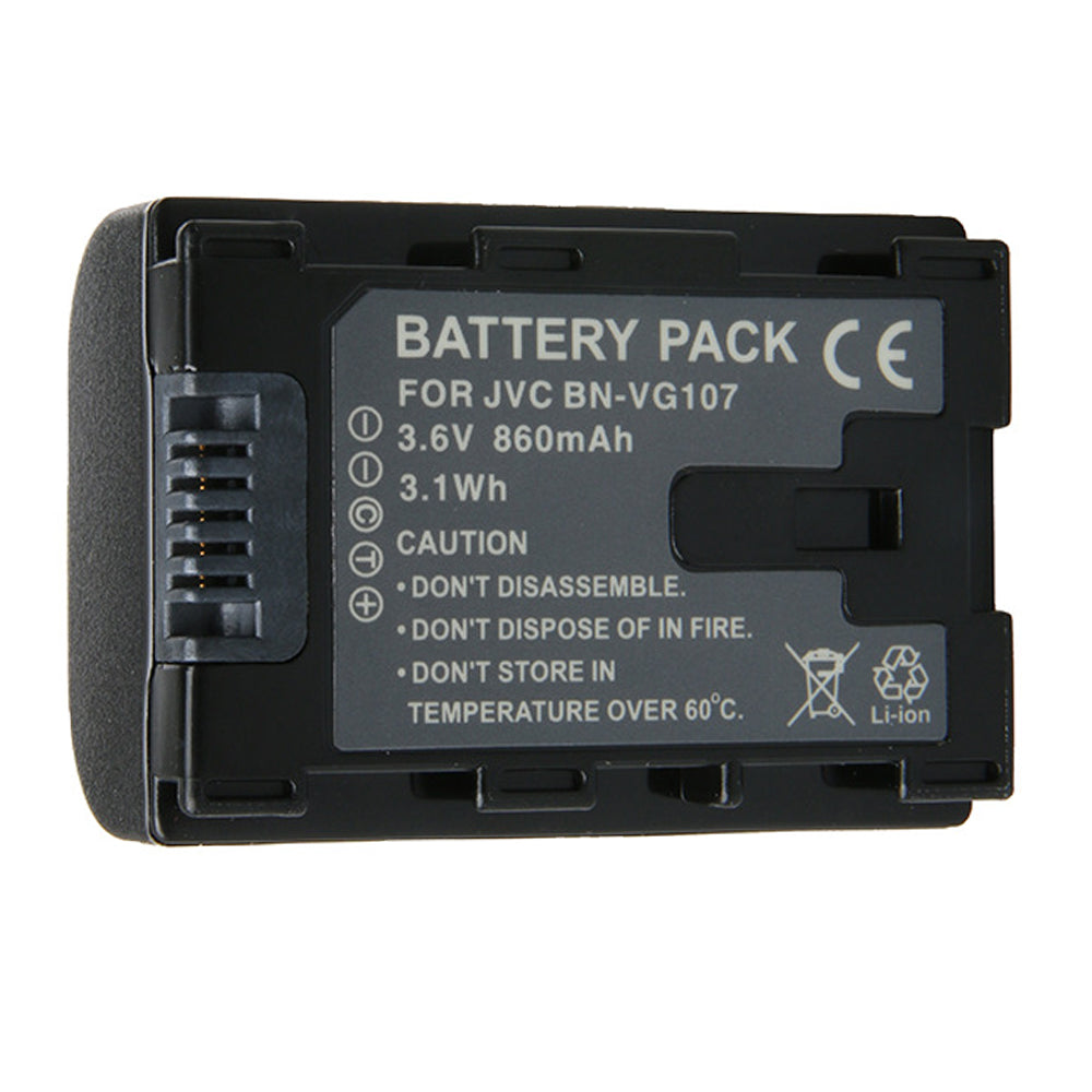 For JVC Camera Battery BN-VG107 3.6V 860mAh Batteries