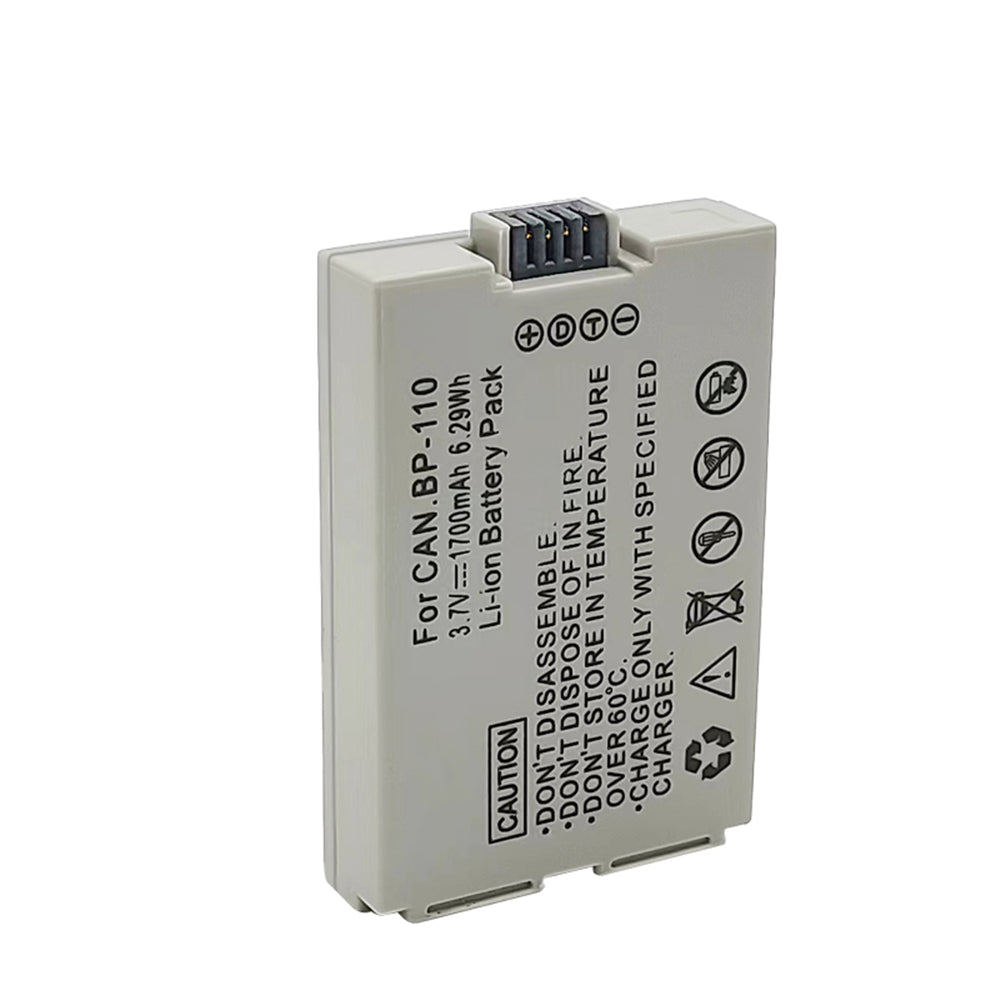 For Canon BP-110 BP110 Battery VIXIA HF R20 HFR20 R205 HFR205 1150mAh Camera Batteries