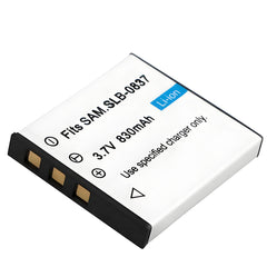 For Samsung SLB-0837 Battery Digimax i6 Digimax L50 Digimax L60 Digimax L73 Digimax L80 830mAh Camera Batteries