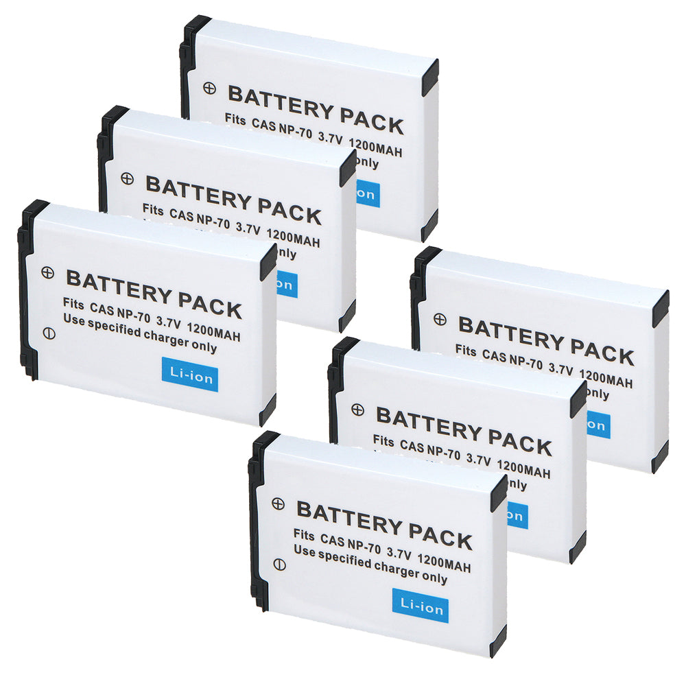 For Casio NP70 NP-70 CNP70 Battery BC-70L Exilim Zoom EX-Z150 EX-Z155 EX-Z250 1200mAh Camera Batteries