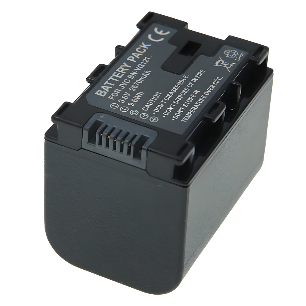For JVC Camera Battery BN-VG121 3.6V 2670mAh Batteries