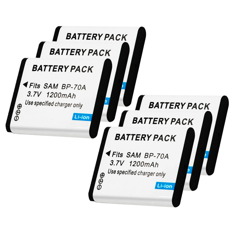 For Samsung BP-70A Battery AQ100, DV50, DV90, DV100, DV101, DV150F 1200mAh Camera Batteries
