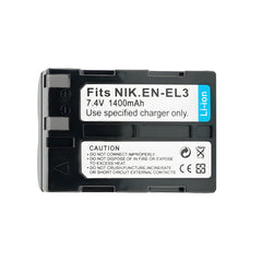 For Nikon EN-EL3 EL3A Battery Nikon D50 D70 D70s D100 1400mAh Camera Batteries