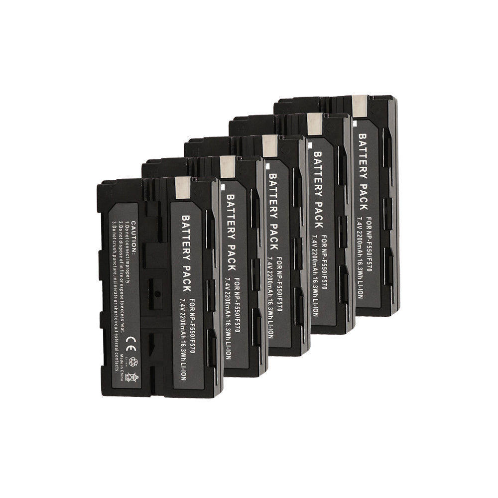 for Sony NP-F970 F750 F550 NP-F550 2200mAh Battery Camera Batteries
