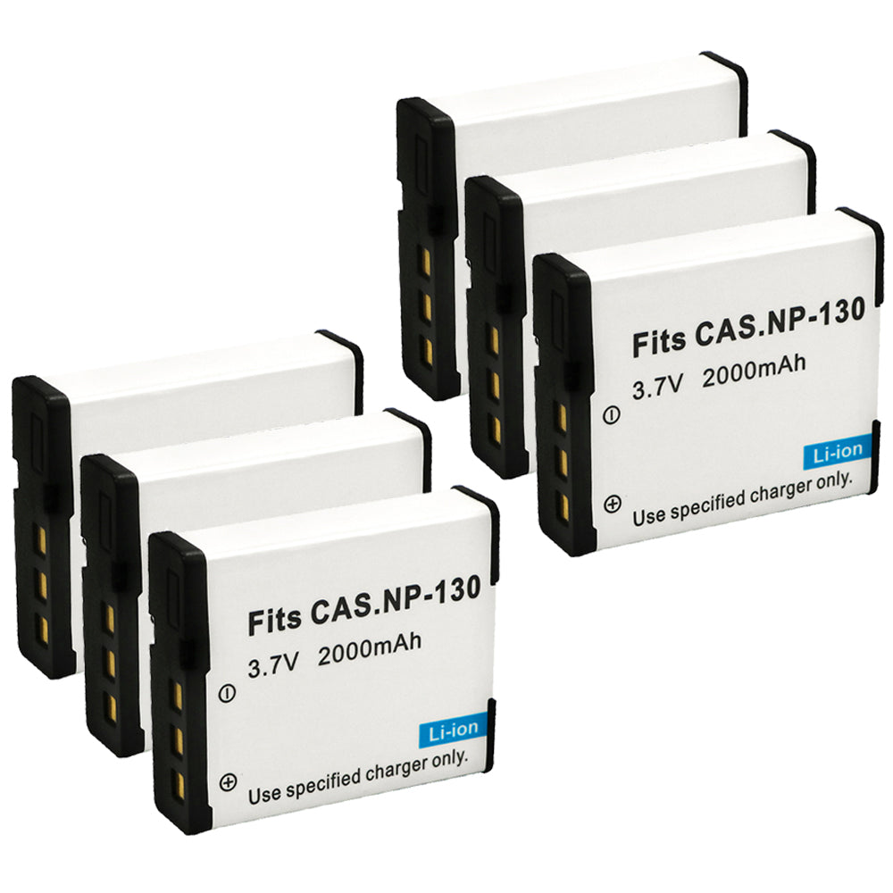 For Casio CNP130 NP-130 NP-130A Battery Cas Exilim EX-10 EX-100 EX-H30 EX-H35 2000mAh Camera Batteries
