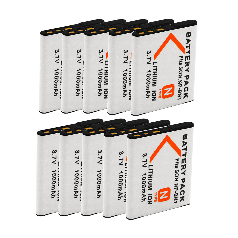 For Sony NP-BN1 Battery Cyber-shot DSC-J10 DSC-QX10 1000mAh Camera Batteries