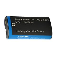For Kodak Camera Battery KLIC-8000 K8000 3.7V 1800mAh Batteries