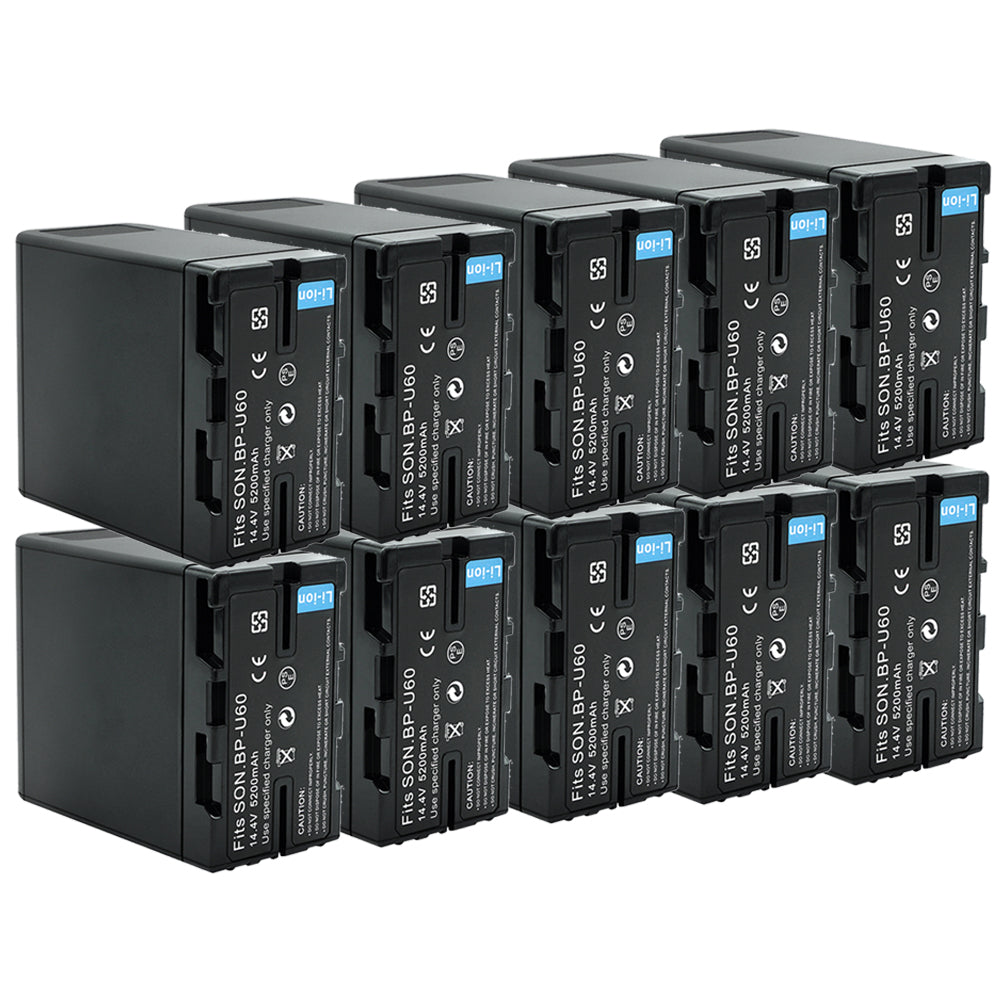 For Sony BP-U60 Battery PXW-FS7/FS5/X180 PXW-FX6/FX9 PMW-100/150/150P/160 5200mAh Camera Batteries