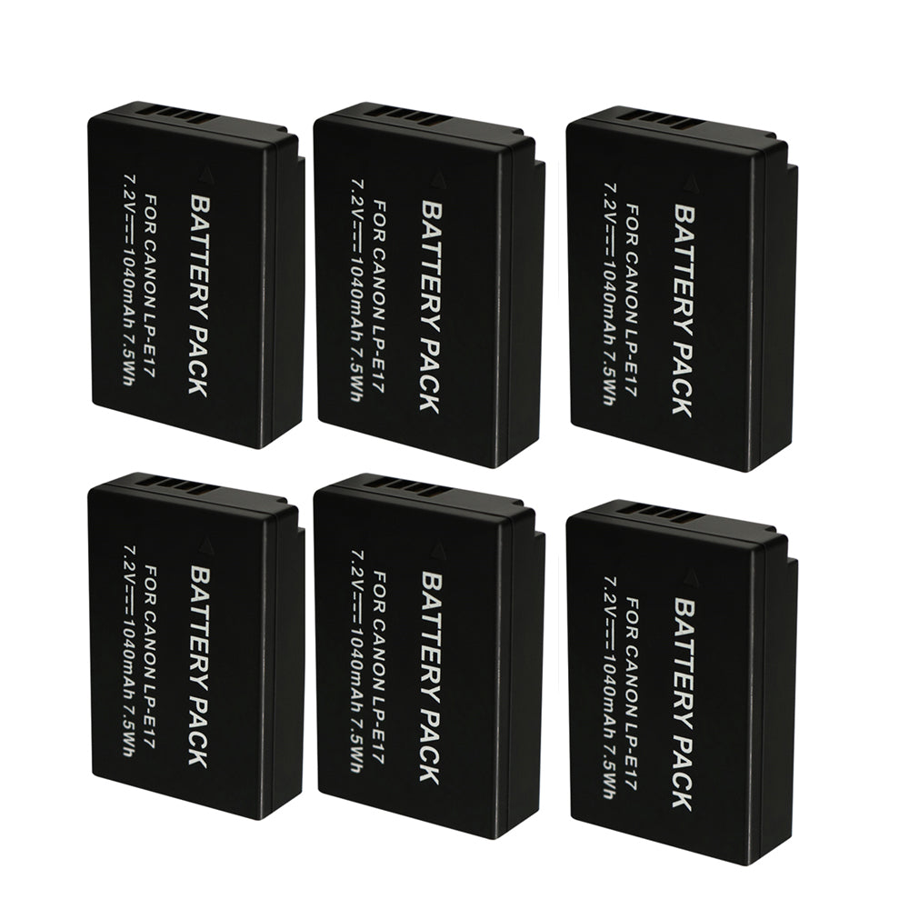 For Canon LP-E17 LPE17 Battery Rebel SL2 EOS Rebel T6i EOS M3 1040mAh Camera Batteries