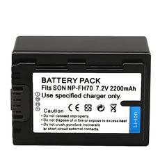 For Sony NP-FH70 H Series Battery DCR-DVD650 SR42 SR45 DCR-HC20 DCR-HC21 DCR-HC22 2200mAh Camera Batteries